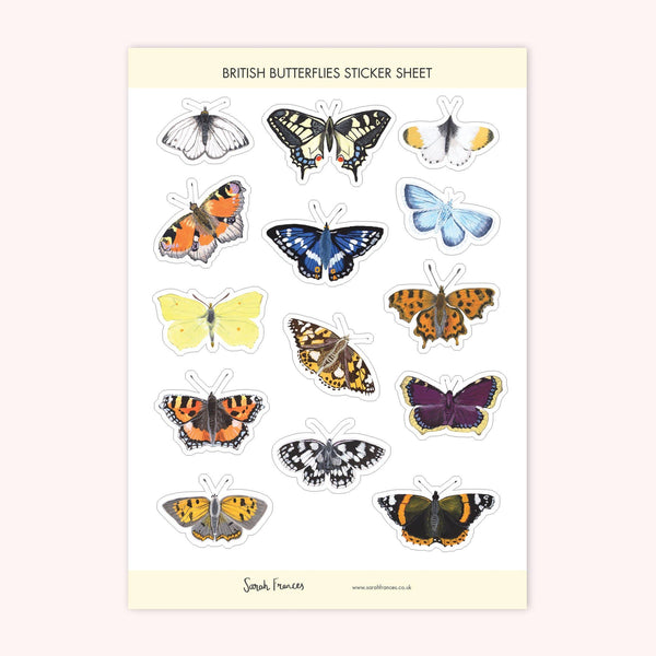 British Butterfly Stickers