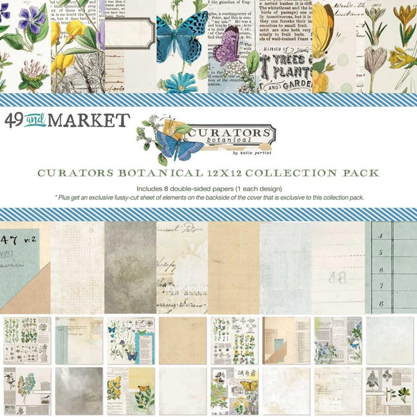 Curators Botanical Collection Pack 12"X12" 49 And Market