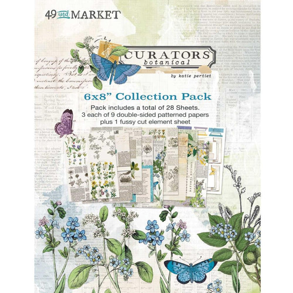 Curators Botanical Collection Pack 6"X8" 49 And Market