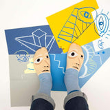Feetasso Art Socks With Faces