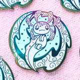 Cosmic Axolotl Enamel Pin