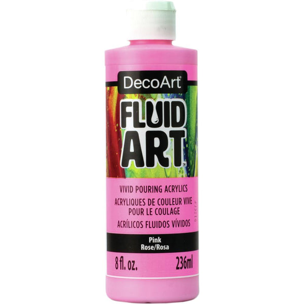 50% OFF - Pink FluidArt Ready-To-Pour Acrylic Paint 8oz