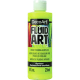 50% OFF - Chartreuse DecoArt FluidArt Ready-To-Pour Acrylic Paint 8oz