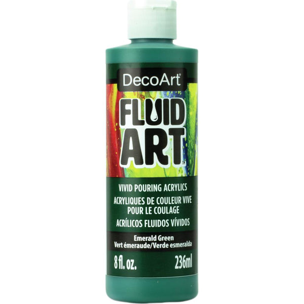 50% OFF - Emerald Green FluidArt Ready-To-Pour Acrylic Paint 8oz