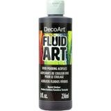 50% OFF - Burnt Umber DecoArt FluidArt Ready-To-Pour Acrylic Paint 8oz