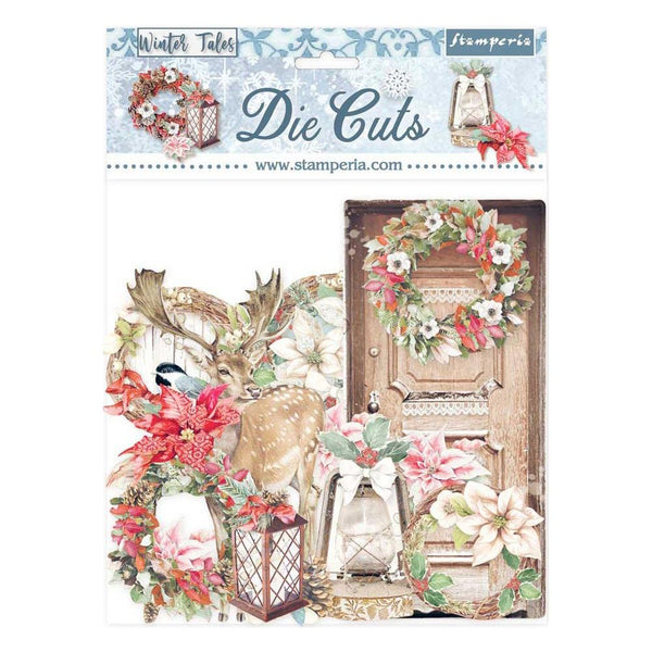 Winter Tales Christmas Elements Stamperia Die-Cuts 35/pkg