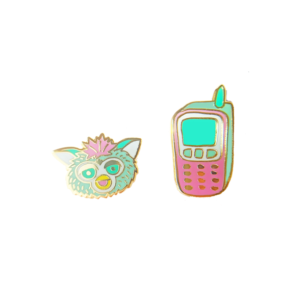 Furby 90s Cell Phone Earrings