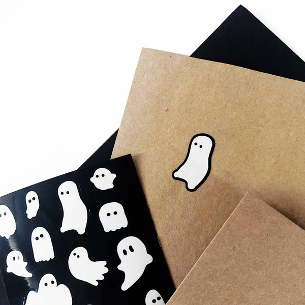 Halloween Ghost Boo Sticker Sheet
