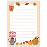 Hello Autumn Notepad A5