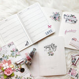 Poetic Rose Traveler's Notebook Journal (B6 Cover Only)