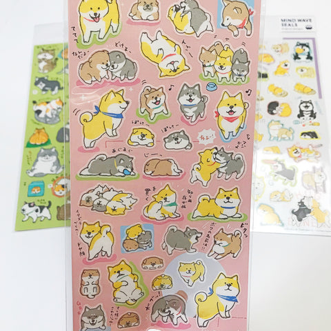 Exciting Shiba Inu Japan Dog Mind Wave Seals Sticker