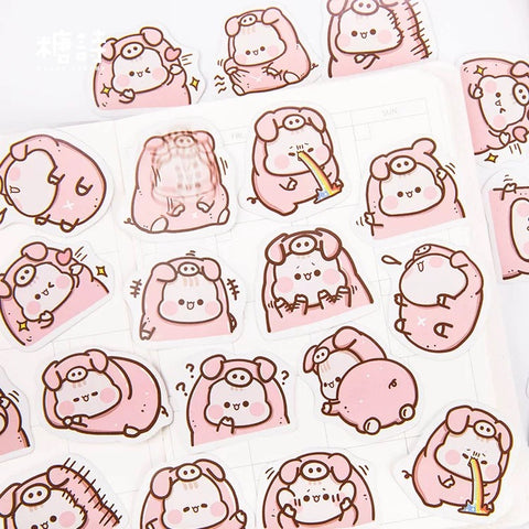 Pretty in Pink Sticker Flakes Mini Box of 45 Stickers