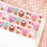 Cute ice cream pattern with sprinkles