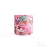 Cute ice cream pattern with sprinkles