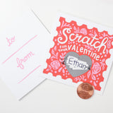 Scratch-off Valentines - Floral 18pk Class Pack