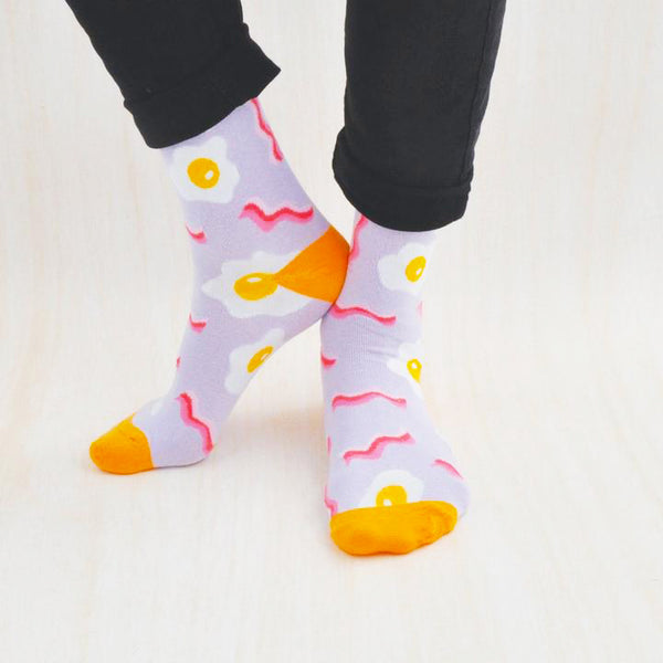 B A E Bacon and Egg Kaiser Style Sock It Your Way Socks