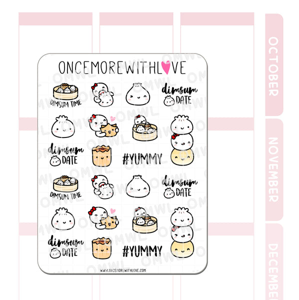 Wontoninamillion Dimsum Time Planner Sticker