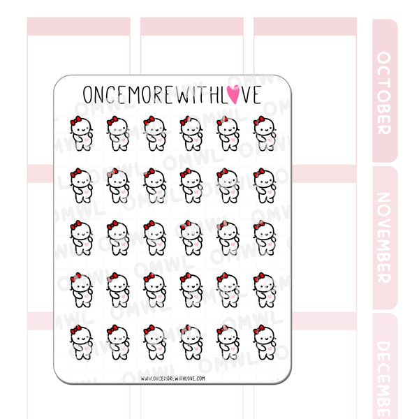 Pregnancy or Food Baby Icon Munchkins Planner Stickers