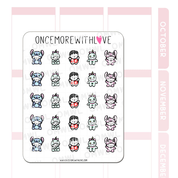 Ohana Means Family Munchkin Planner Stickers
