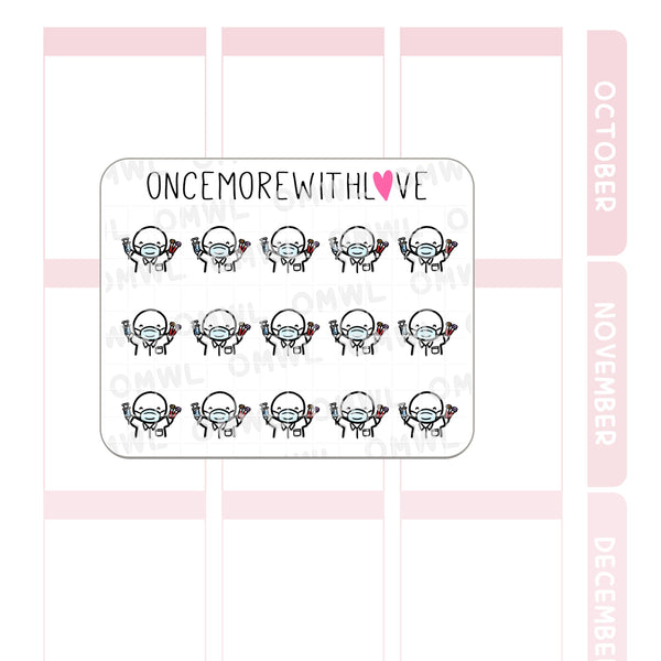 Mini Occupations Lab Tech or Phlebotomist Munchkin Planner Sticker