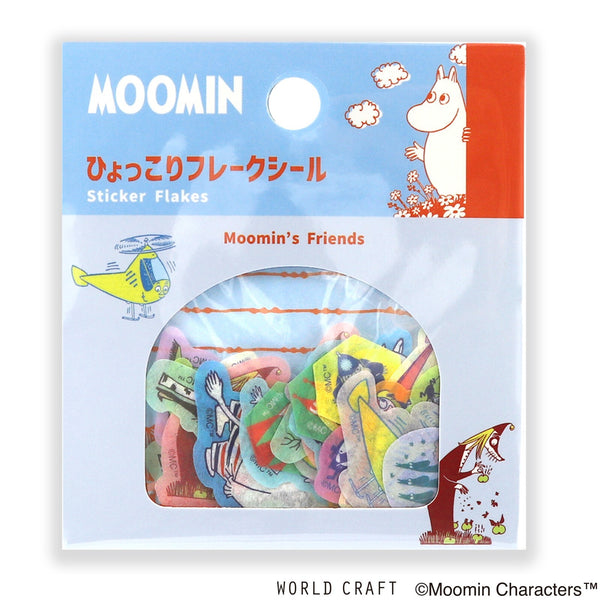 Moomin Friends Flake Sticker (45 pieces)