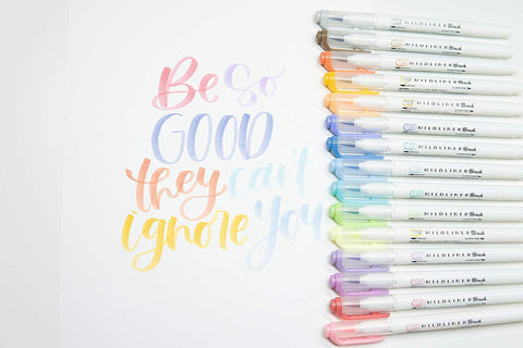 Zebra Mildliner Double Ended Brush Pen & Marker 15/Pkg-Assorted Colors  79115 - GettyCrafts