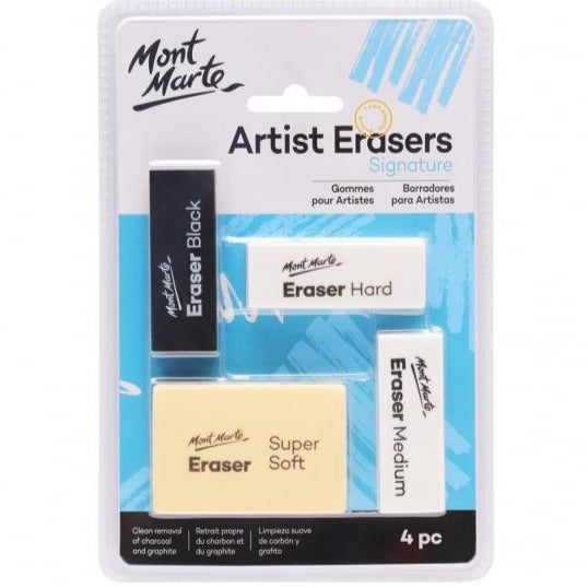 Signature Artist Erasers 4pc
