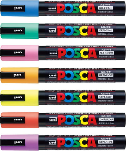 Posca Paint Marker PASTEL & DARK Color Set, Paraguay