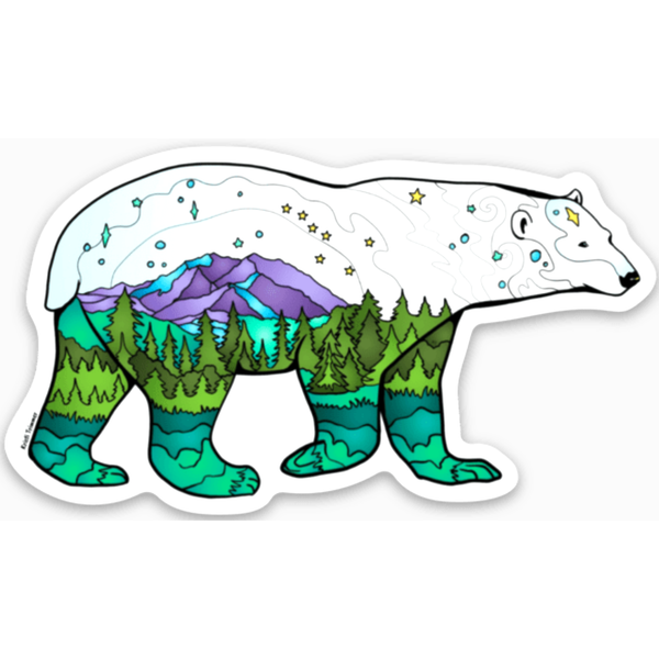 Polar Bear Vinyl Sticker