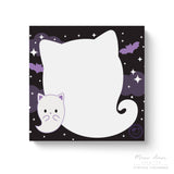 Ghost Cat Post It Notes