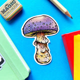 Purple Mushroom Sticker