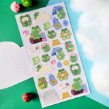 Rainy Day Froggies Sticker Sheet
