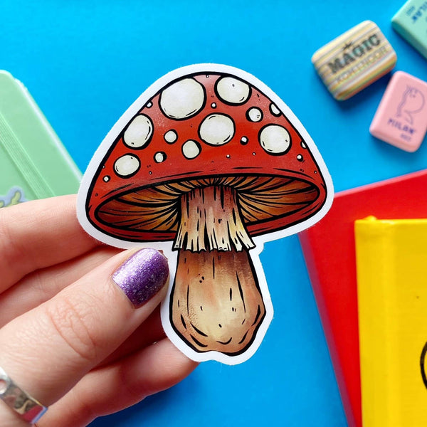 Red Mushroom Sticker