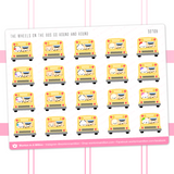 Back To School - School Bus Stickers Wonton In A Million
