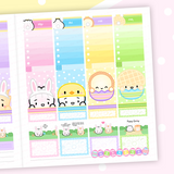 Springtime Bunnies Sticker Kit (Weekly Vertical)