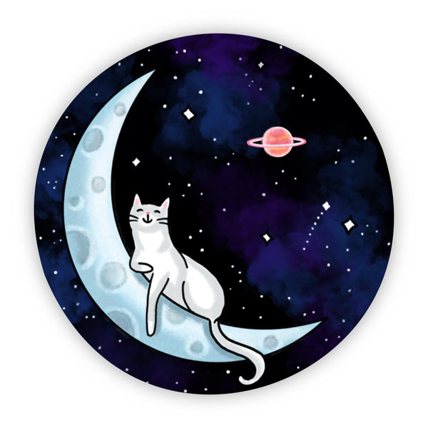 Space Cat Vinyl Sticker