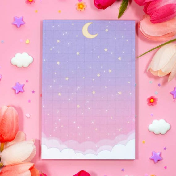 Starry Clouds Notepad – Little Craft Place