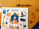 Autumn Witch Sticker Sheet