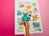 Cute Frog Sticker Sheet