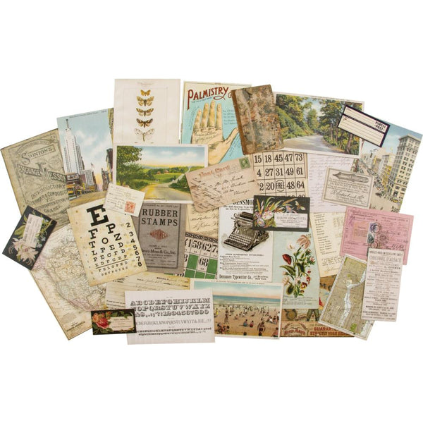 Tim Holtz' Idea-ology line consists of those strange little doo-dads that you never really knew you needed until you saw them and then wondered how you ever quite lived without them. Great for all of your paper crafting projects, scrapbooking, cards, altered books and collages. Layers Paper -33 cardstock paper pieces. Perfect for layering in collages or mixed media projects. 