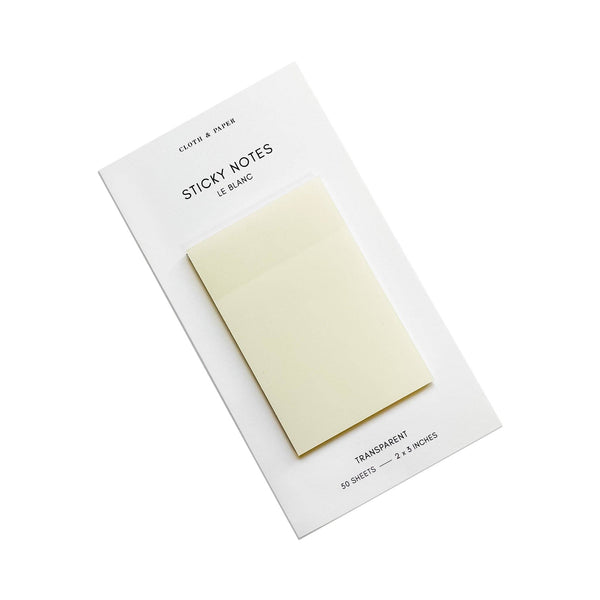 Transparent Rectangular Sticky Notes | Le Blanc | 2x3