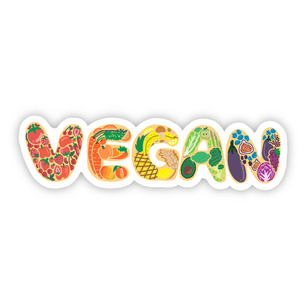 Vegan Lettering Vinyl Sticker