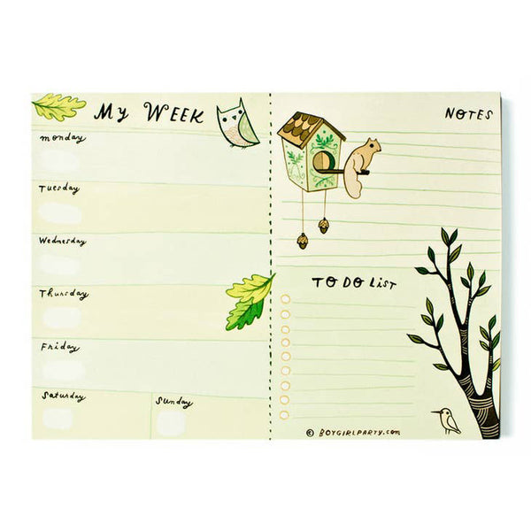 Weekly Calendar Notepad Little Craft Place