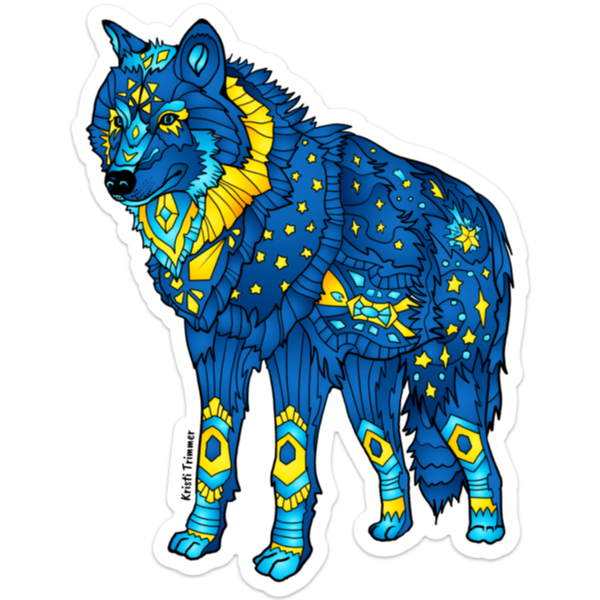 Wolf Vinyl Sticker