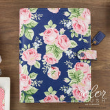 Webster's Pages Navy Floral Color Crush A5 Planner Kit. Get a washi tape for FREE when you order the Navy Floral planner kit from us. 