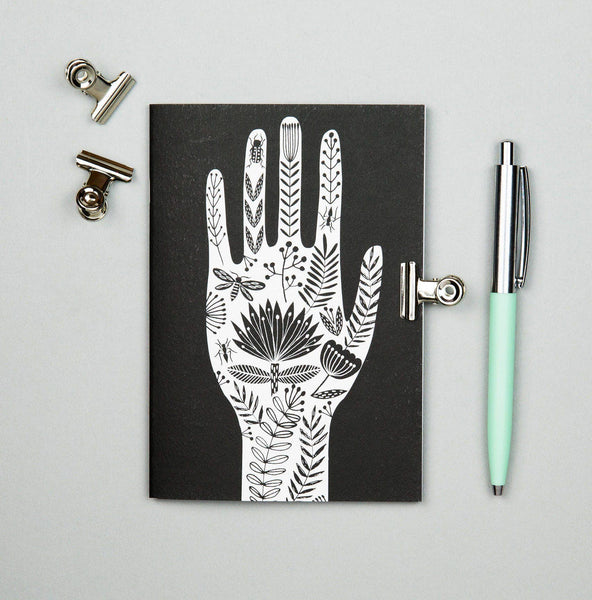 Folk Art Hand A6 Notebook