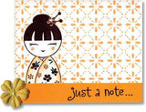 Thinking Of You Girl Kokeshi Stamp F5642