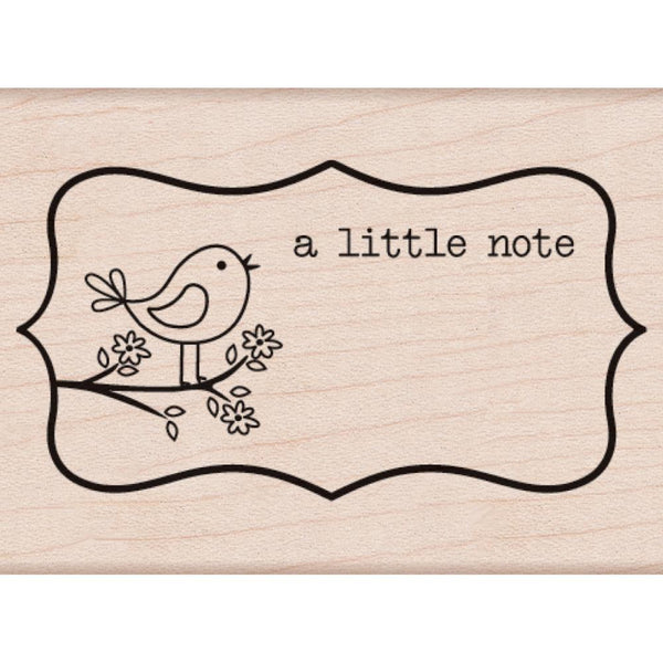 A little Note Hero Arts Mounted Rubber Stamp