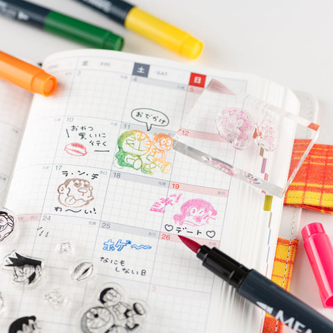 30% OFF Hobonichi Doraemon's Clear Stamps (How is your day?)