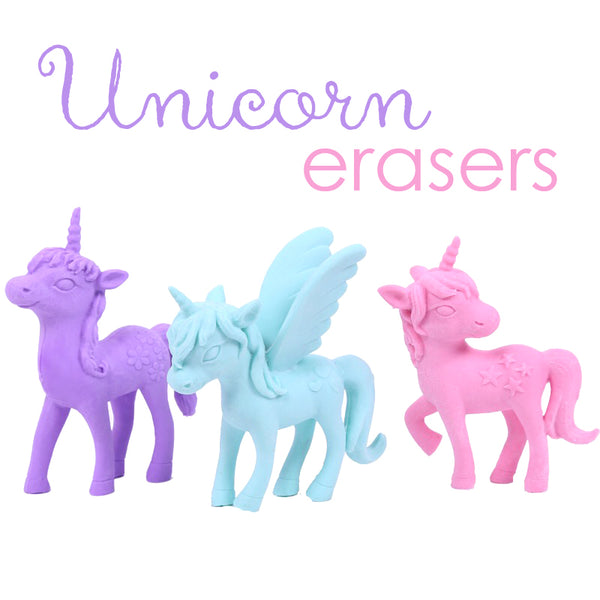 These unicorn erasers are perfect for school, planning, for work, home, desk, gifts, birthday party, favor or just around the house. 